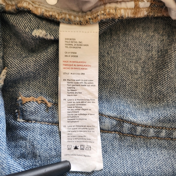 Refuge Womens |11| High Rise Wide Leg Medium Wash 100% Cotton Jeans - Picture 10 of 11